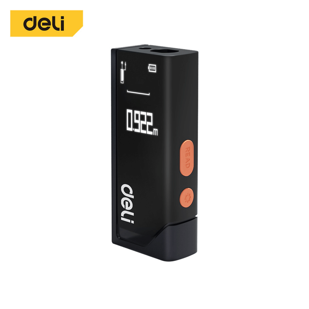 เครื่องวัดระยะเลเซอร์ DELI EDL331140-BK-01 40 ม. สีดำ_0